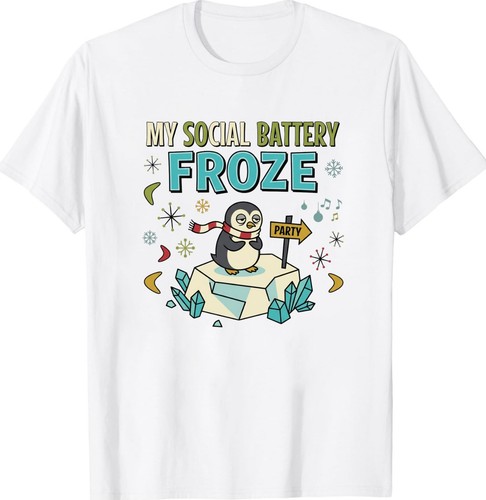 Social battery froze shirt - froze,